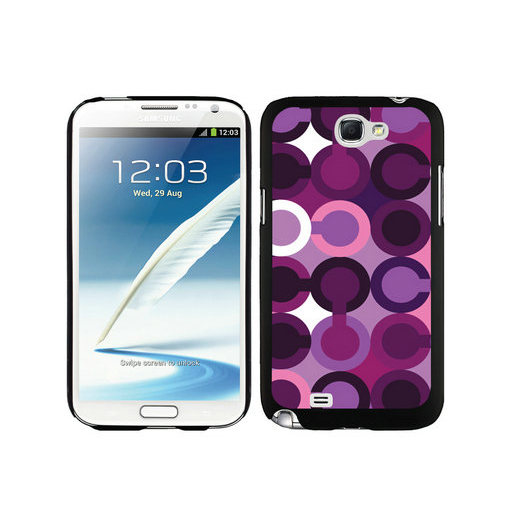 Coach Fashion C Purple Samsung Note 2 Cases DSV