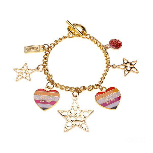 Coach Logo Star Gold Bracelets CXH