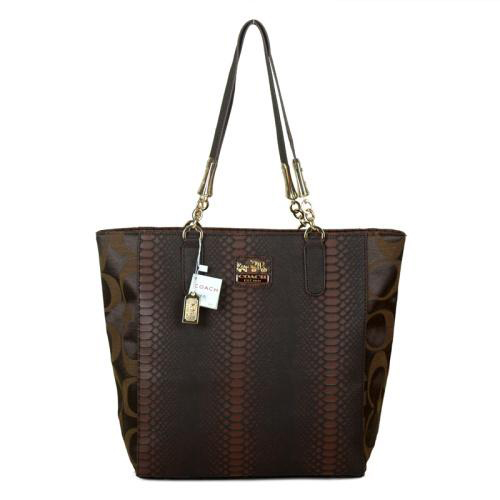 Coach Madison North South Bonded Small Coffee Totes EAW