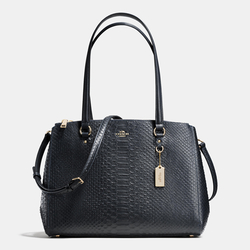 Coach Outlet Stanton Carryall In Stamped Snakeskin Leather 