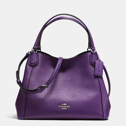 Coach Outlet Edie 28 Shoulder Bag In Polished Pebble Leather 