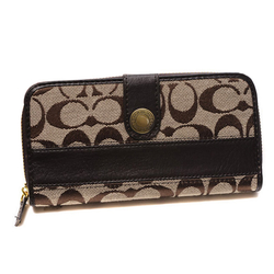 Coach In Signature Large Coffee Wallets CJL