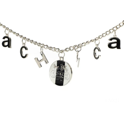 Coach Logo Float Silver Necklaces CYL