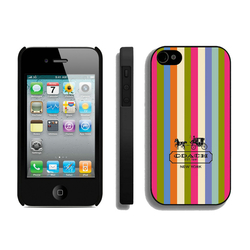 Coach Stripe Multicolor iPhone 4 4S Cases AIL