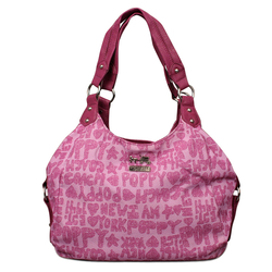 Coach Fashion Poppy Signature Medium Pink Shoulder Bags ENL